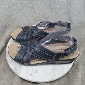 Clarks Shoes Womens Size 9 Black Leather Lexi Carmen Sandals